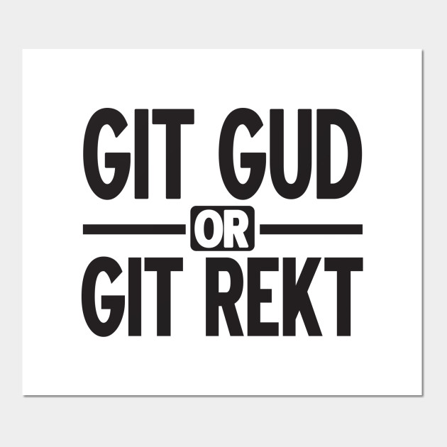 Gamer: GIT GUD OR GIT REKT